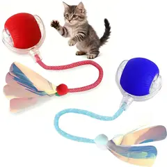 KUANGYE - 2Pcs Pelota Led Interactiva Para Perros Y Gatos Recargables Usb