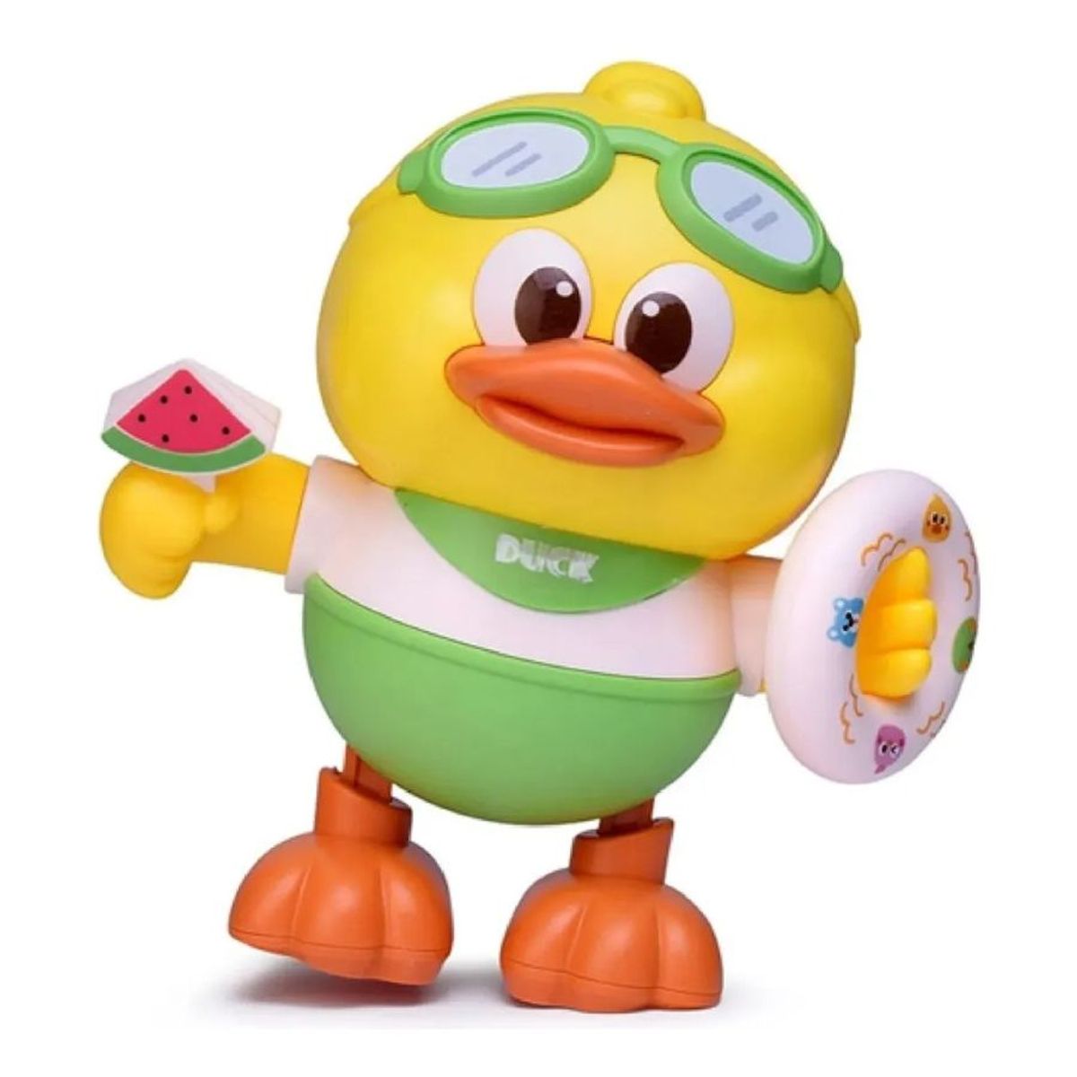GENERICO - Patito Juan Bailarín Musical Luces LED y Movimiento Juguete Interactivo para Bebés Verde