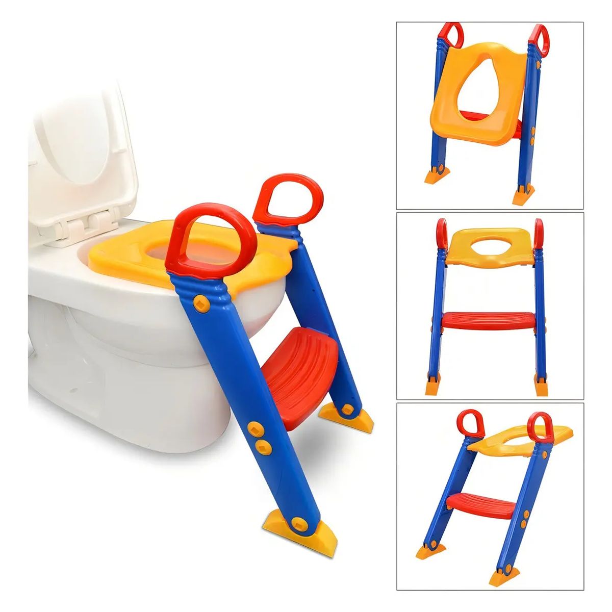 MOVI - Adaptador Baño Niños con Escalera Plegable Asiento WC Infantil Seguro