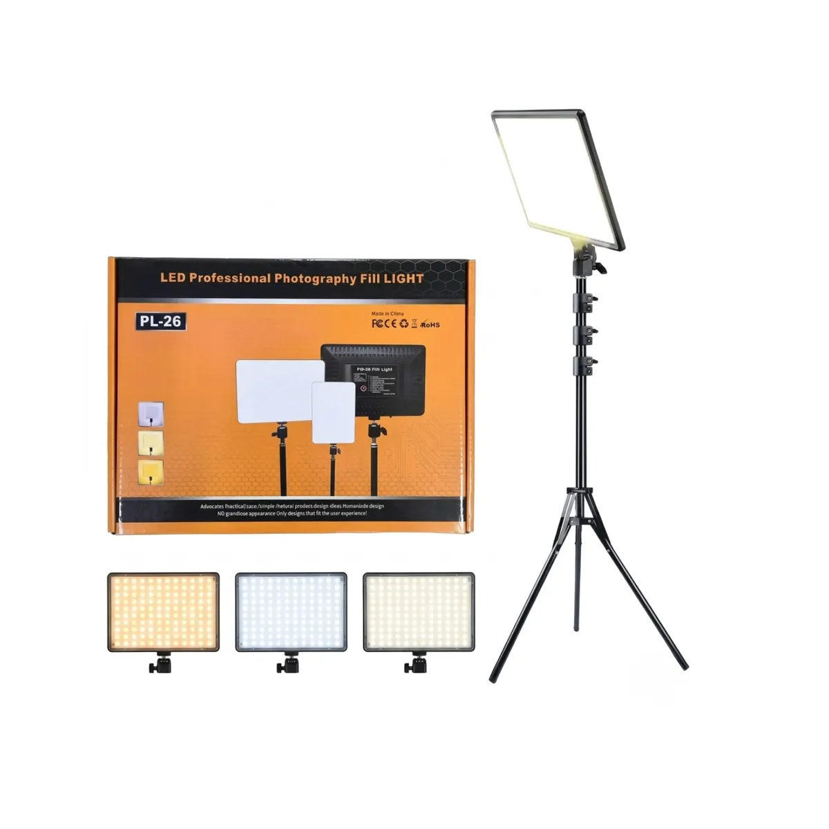 GENERICO - Panel Estudio Luz De Relleno Pl-26 Panel Video Fotografía