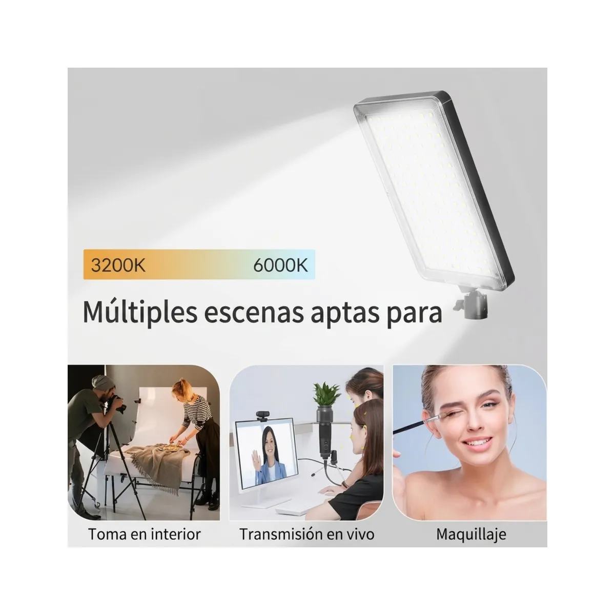 GENERICO - Panel Estudio Luz De Relleno Pl-26 Panel Video Fotografía