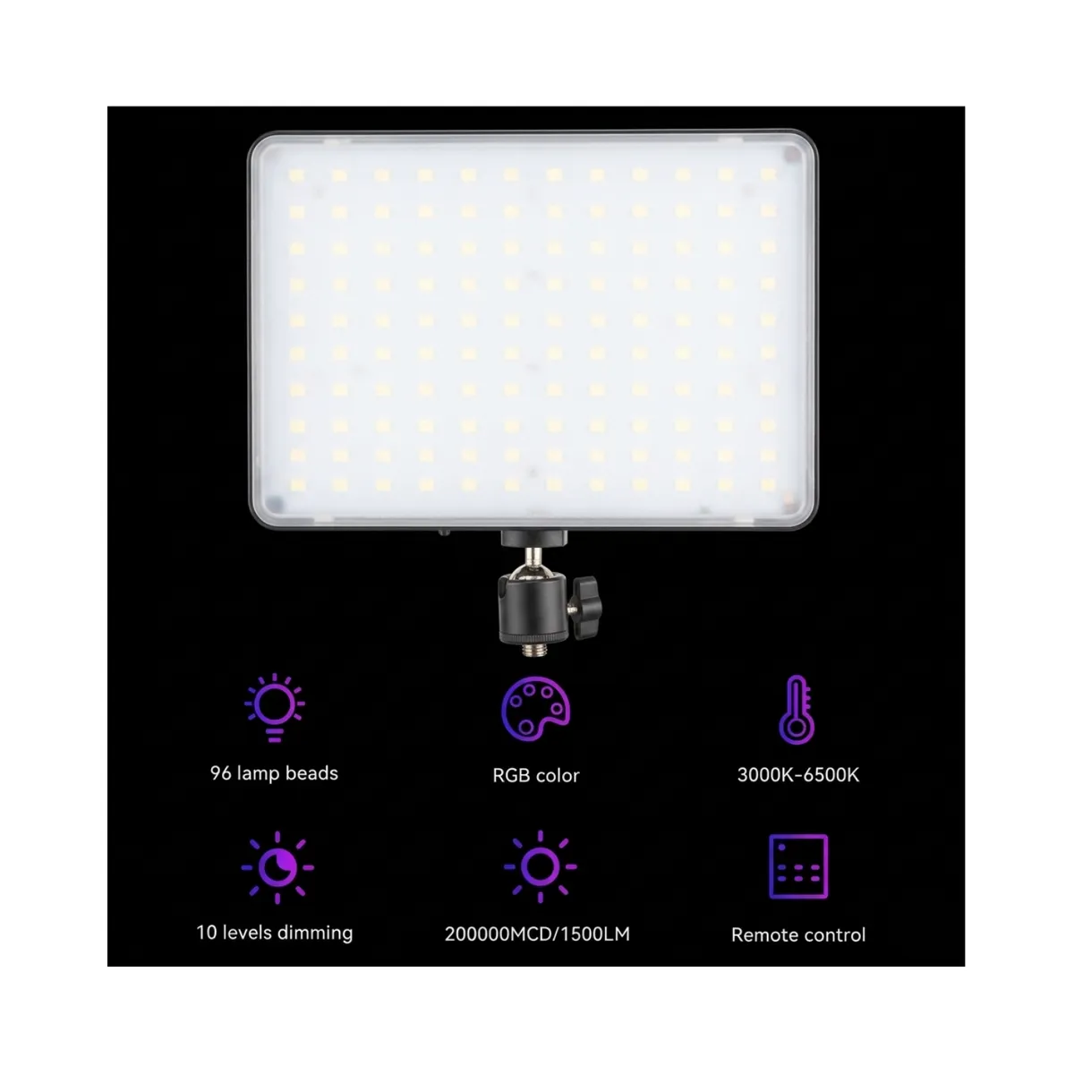 GENERICO - Panel Estudio Luz De Relleno Pl-26 Panel Video Fotografía