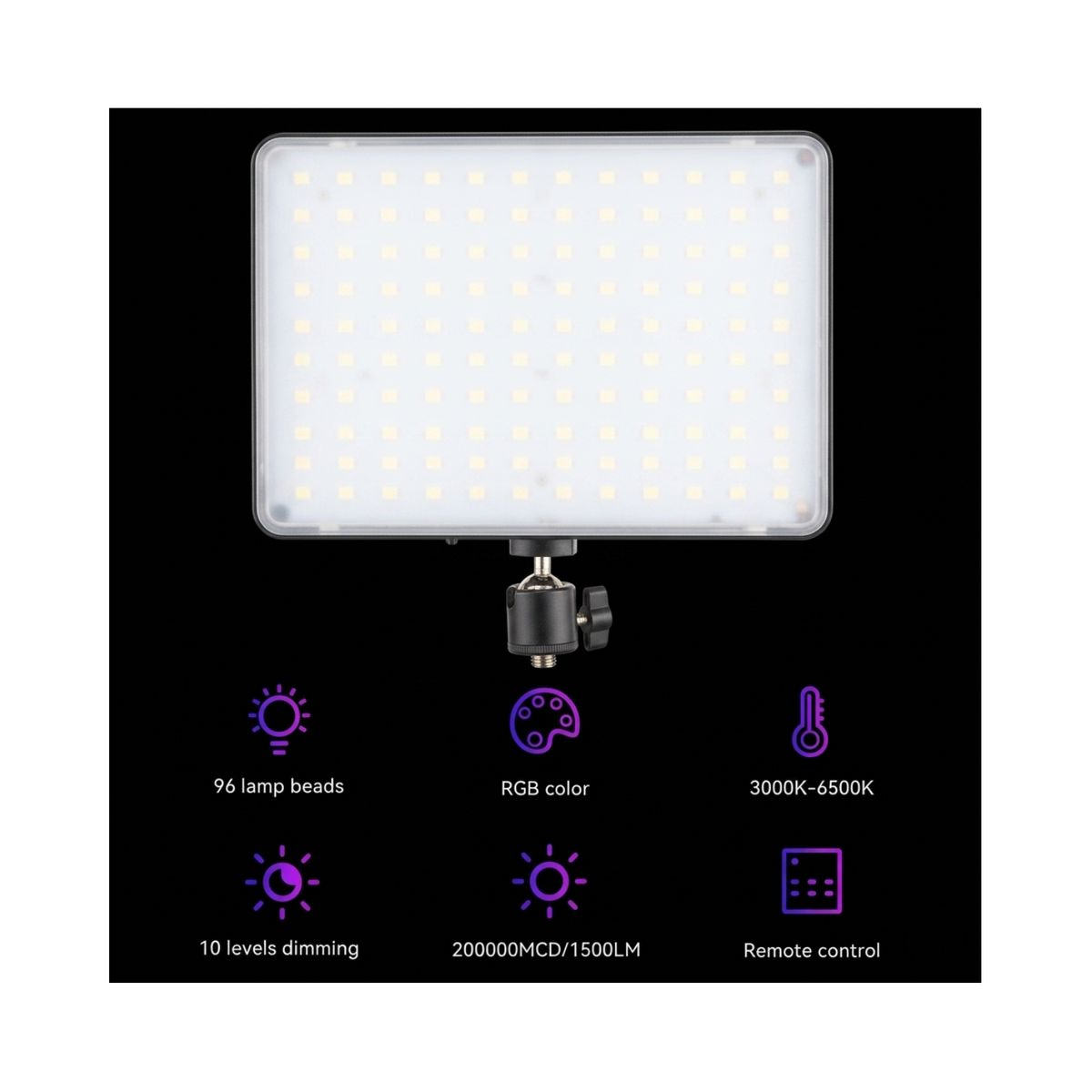 GENERICO - Panel Estudio Luz De Relleno Pl-26 Panel Video Fotografía
