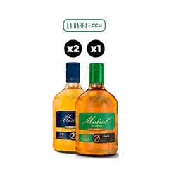 MISTRAL - Pack 2x Pisco 35° 750cc + Nobel Apple 35° 750cc