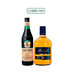 CCU - Pack Pisco Mistral 35° 1L + Fernet Branca 39° 750cc