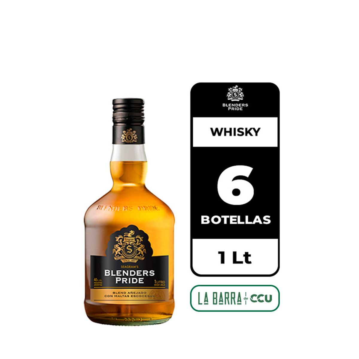 BLENDERS - 6x Whisky Blenders Pride 40° 1L
