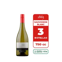 1865 - 3x Vino Sauvignon Blanc 750cc