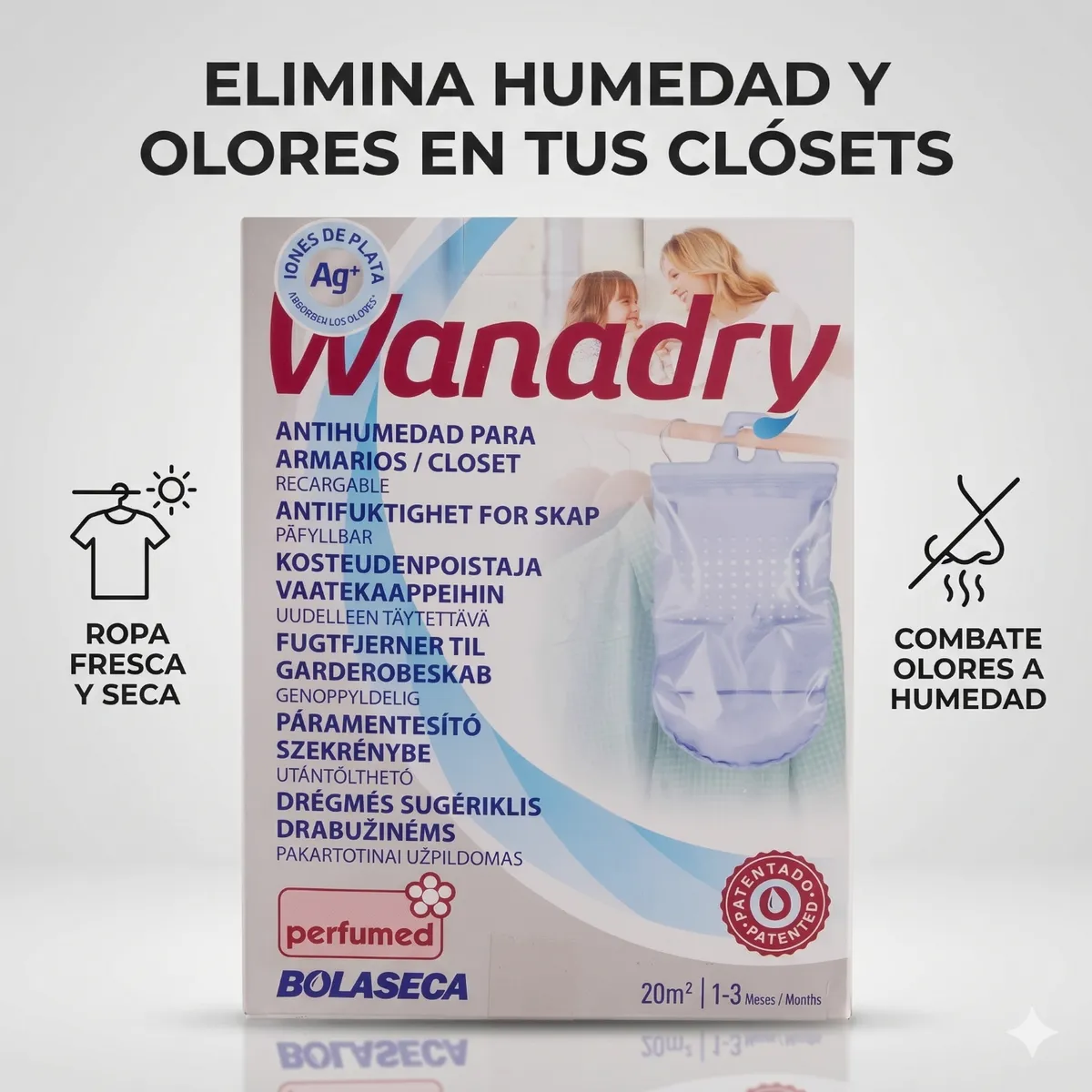 GENERICO - Sistema Antihumedad Bolaseca Wanadry Closets Y Armarios 450g