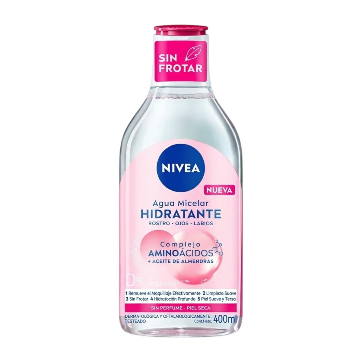 NIVEA - Agua Micelar Nivea Hidratante 400ml: Piel Seca y Sensible