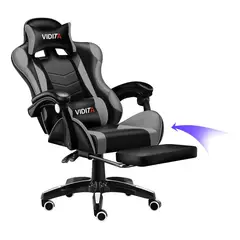 VIDITA - Silla Gamer GX2000 Ergonómica con Reposapiés y Respaldo Reclinable