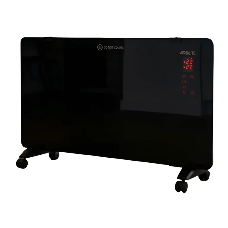 AIROLITE Calefactor Convector Panel Co-rp 2000 Espejo Negro