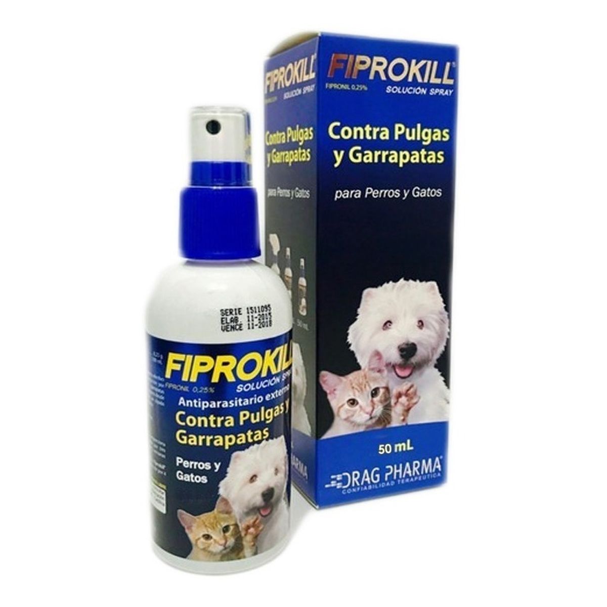 DRAG PHARMA - Fiprokill Spray® 50mL - Antipulga