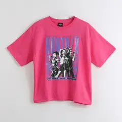 KPOP DEMON HUNTERS - Polera Manga Corta Niña Huntr/x Rosado