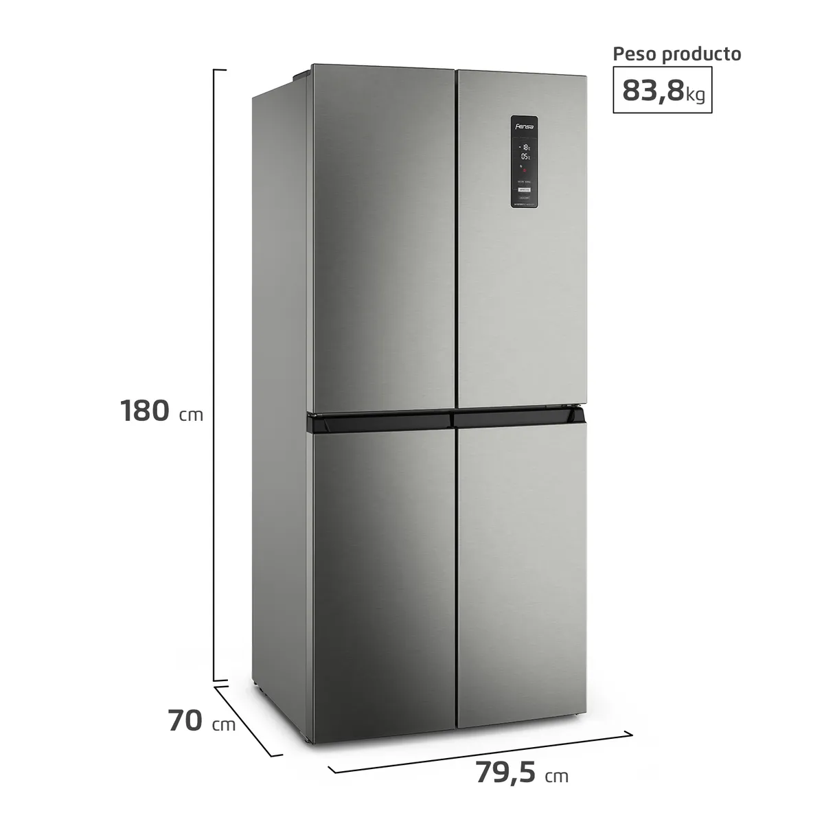 FENSA - Refrigerador Fensa 401L No Frost 4 Puertas Inverter DQ79SU