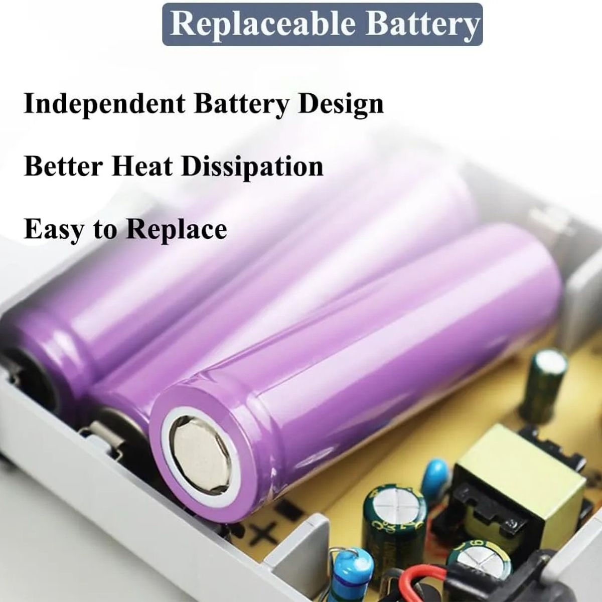 EVERSO - Mini Ups 5400 Mah 12v 2a No Te Quedes Sin Energía Gris