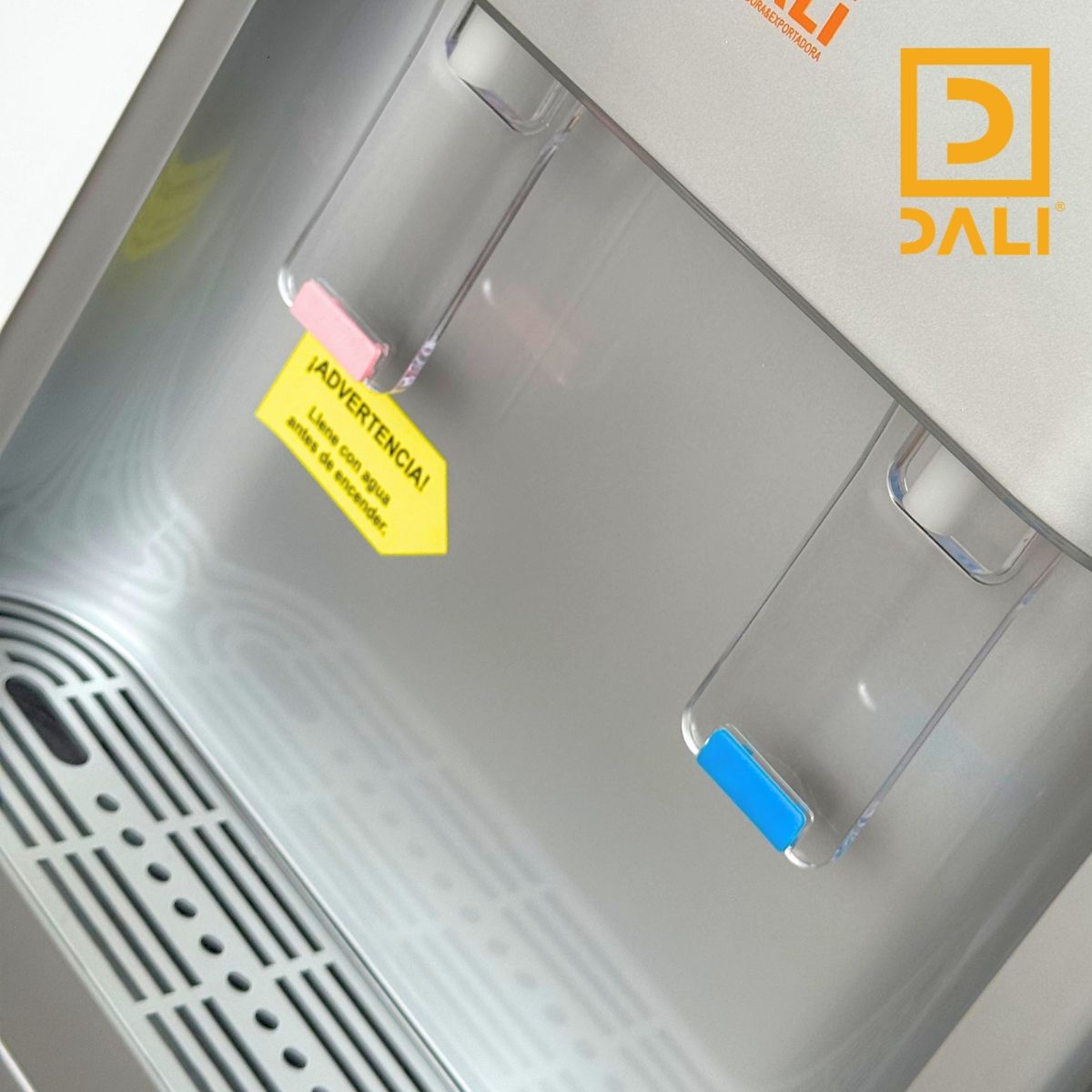 DALI - Dispensador de Agua Pedestal LB-205 Plata con Bidón Oculto  Agua Fría y Caliente  Compacto y Eficiente