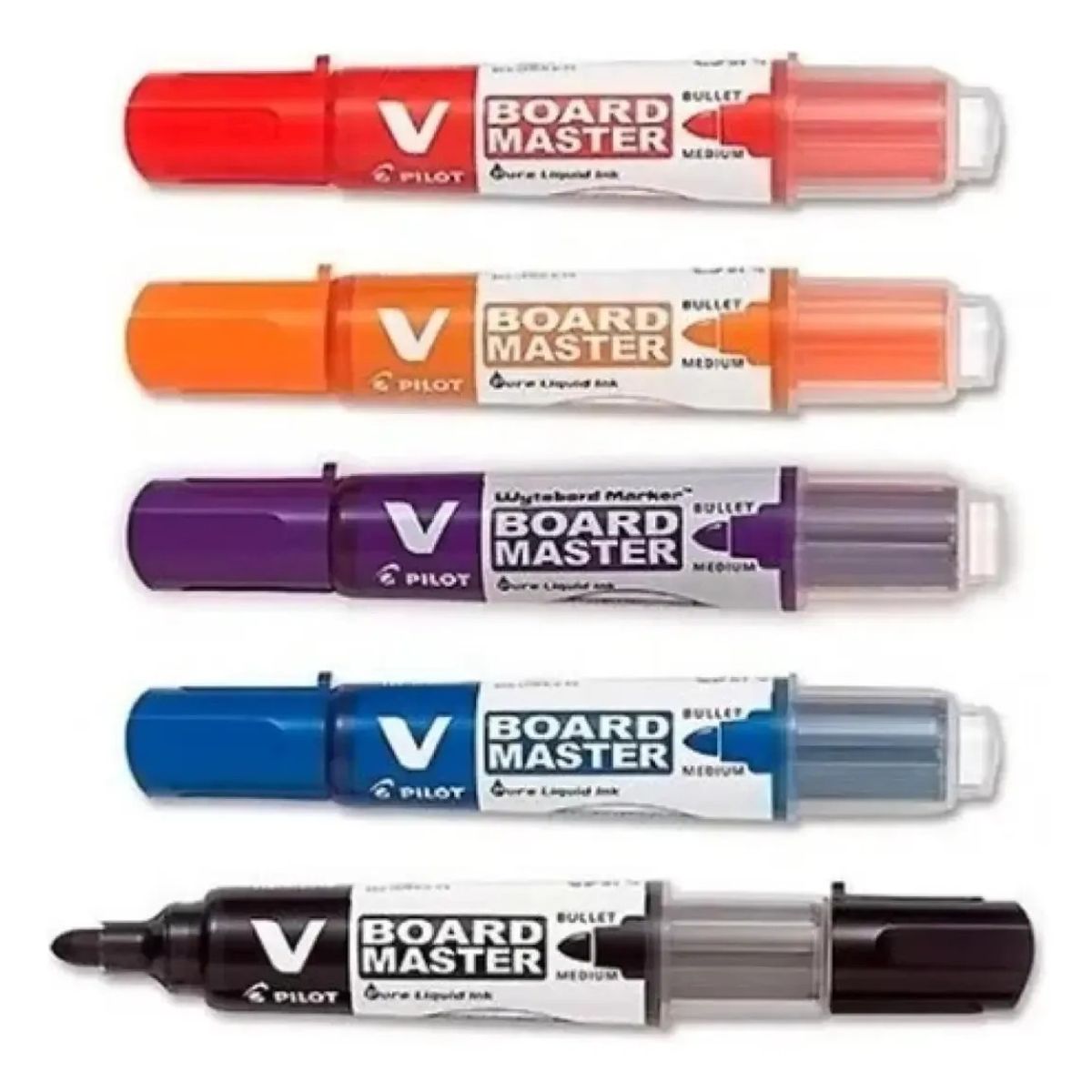 PILOT - Pack 5 Marcadores Pizarra Recargables Pilot V Board Master