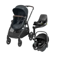 MAXI COSI - Coche Travel System Zelia 3 + Pebble 360° + Family Fix Grey