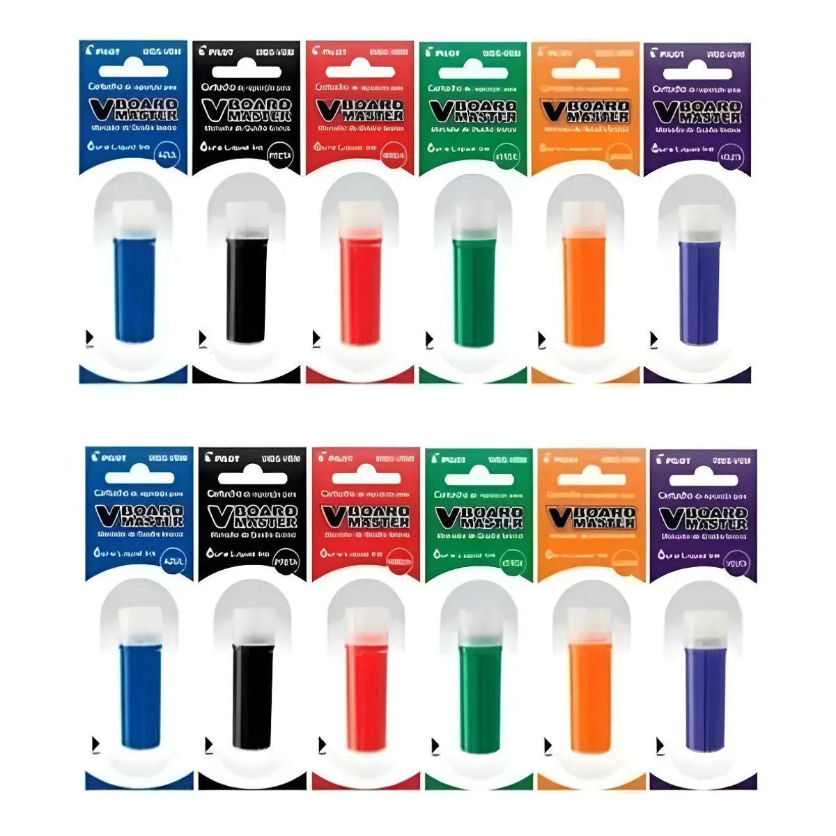 PILOT - Pack 12 Cartuchos Plumones Pizarra Pilot V Board