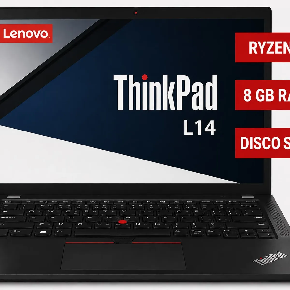 LENOVO - NOTEBOOK THINKPAD RYZEN 5 8 GB DE RAM Y DISCO SOLIDO