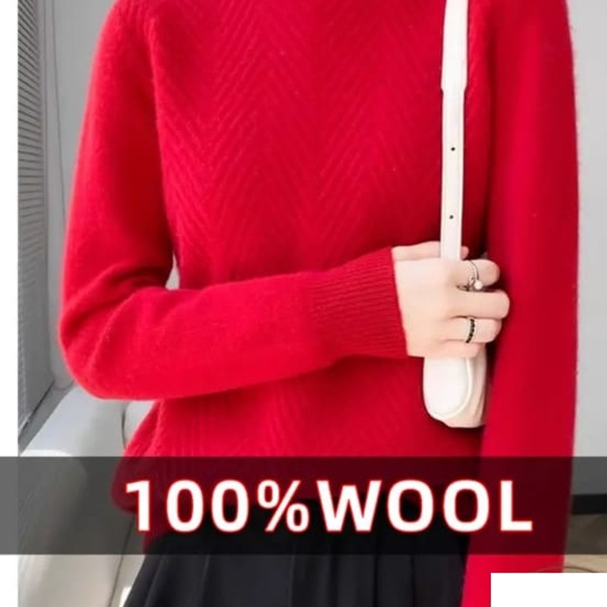 GENERICO - Sweater de lana par mujer talla L .