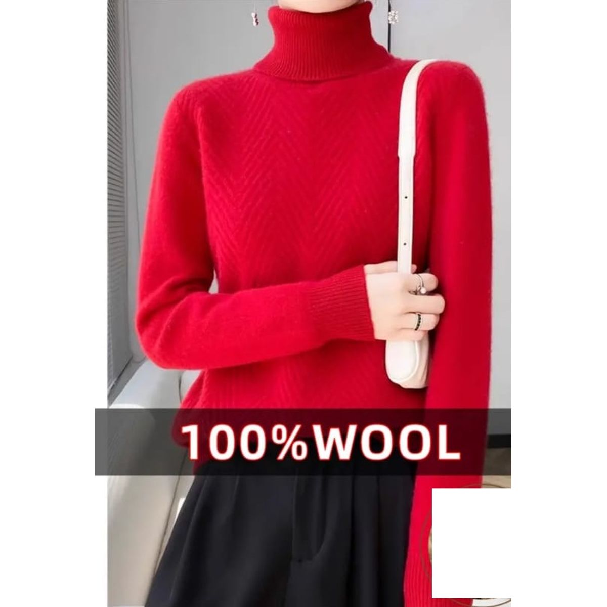 GENERICO - Sweater de lana par mujer talla L .