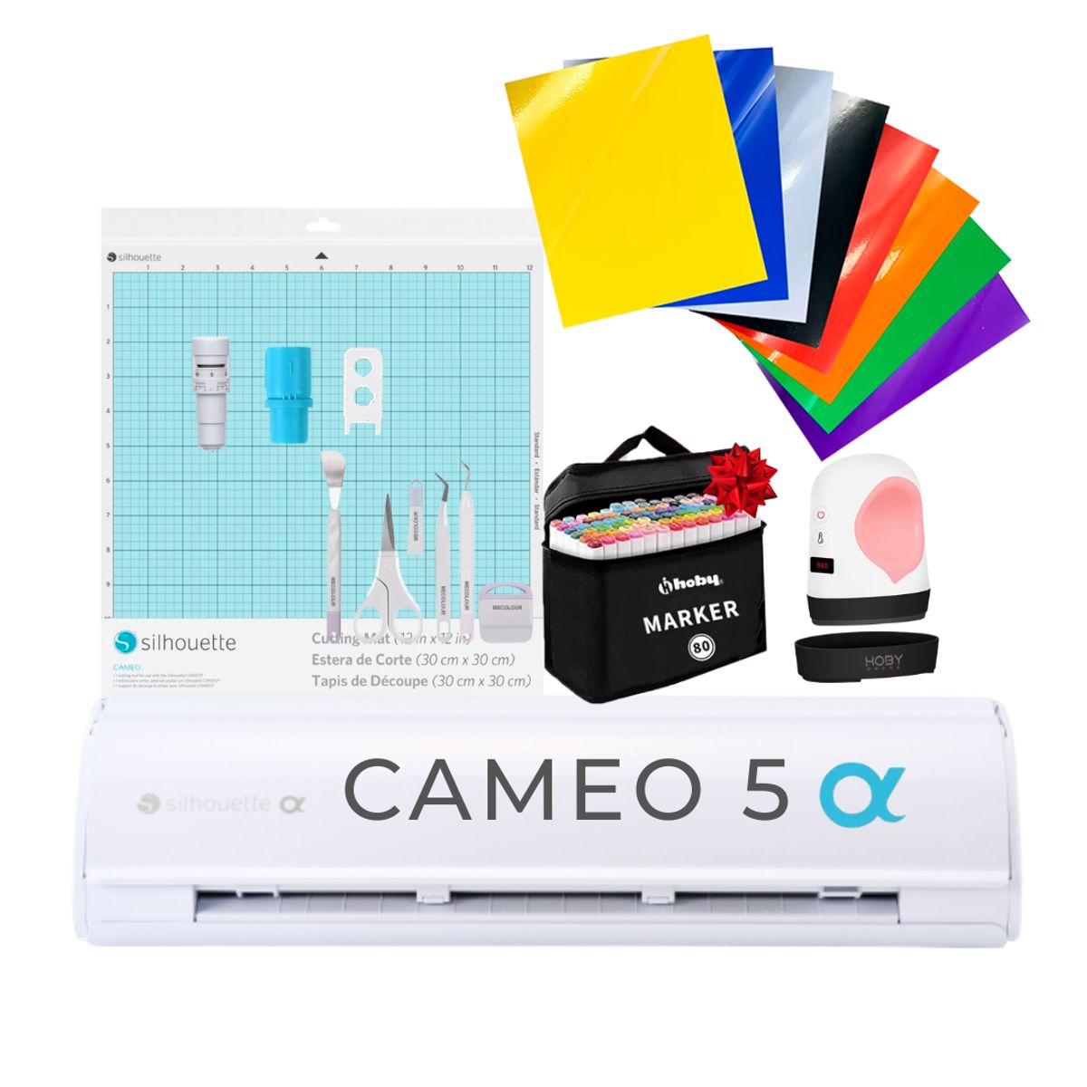 SILHOUETTE - Kit Cameo 5 Alpha Plotter De Corte Blanca + Regalo Ssg20