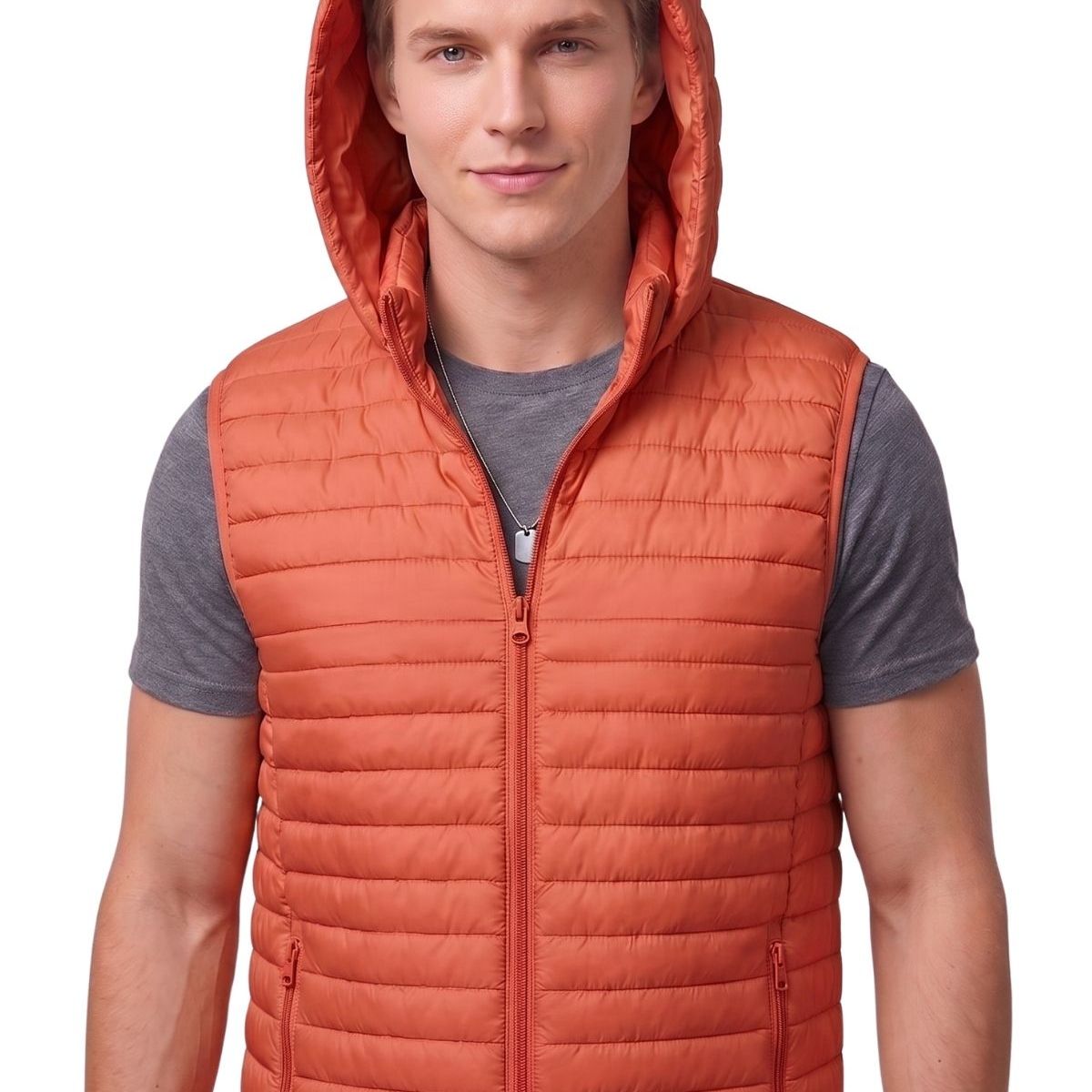 LOOK SHOP - Parka Sin Mangas Hombre Chaqueta Premium Excelente Calidad H72