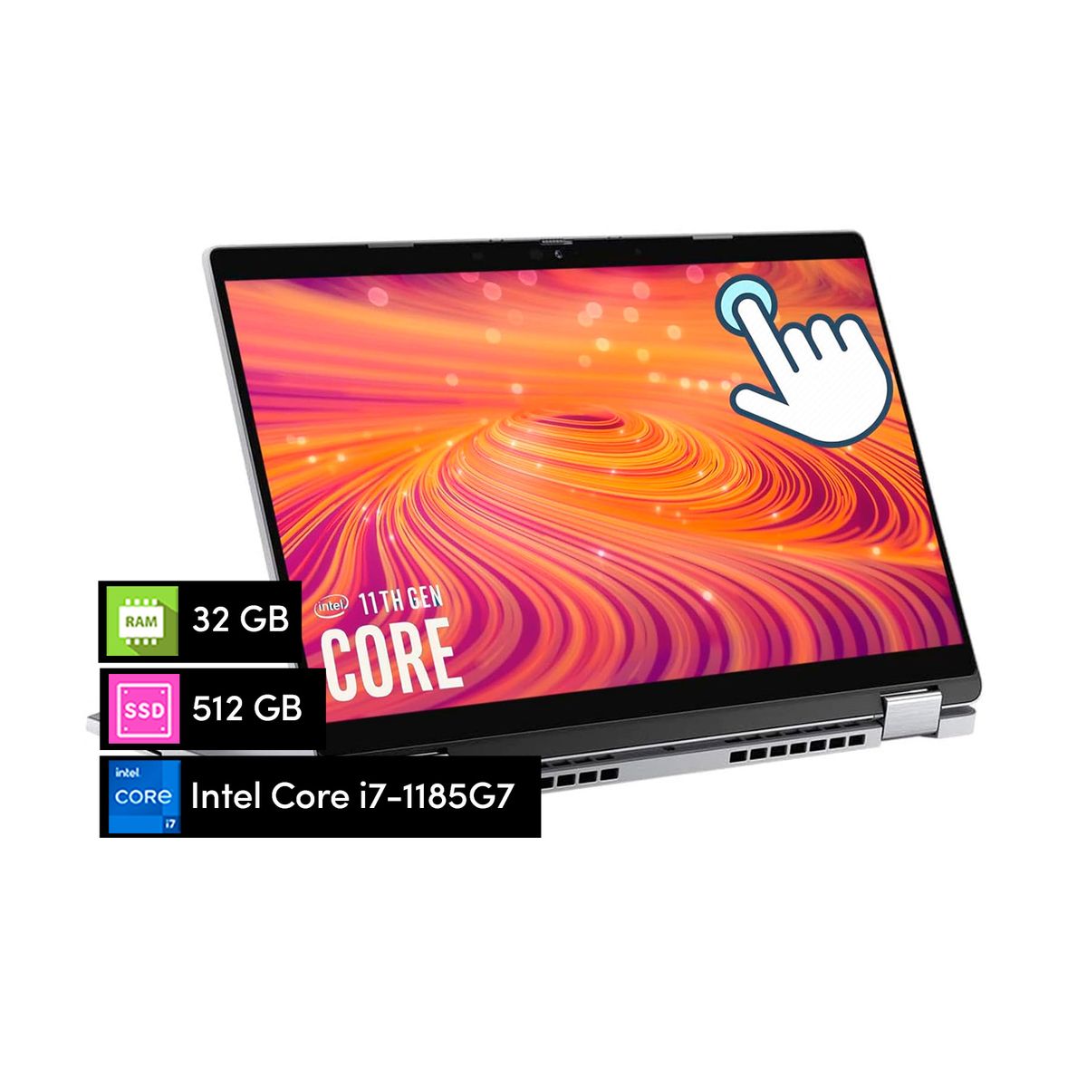 DELL - Notebook 2 en 1 Dell Latitude 5320 Core i7 32GB 512GB 13' FHD Táctil W11