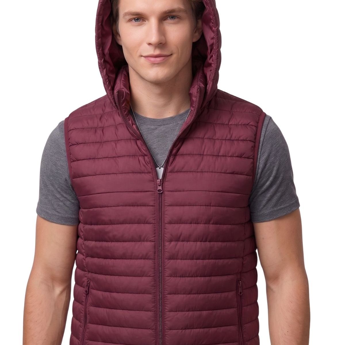 LOOK SHOP - Parka Sin Mangas Hombre Chaqueta Premium Excelente Calidad H72