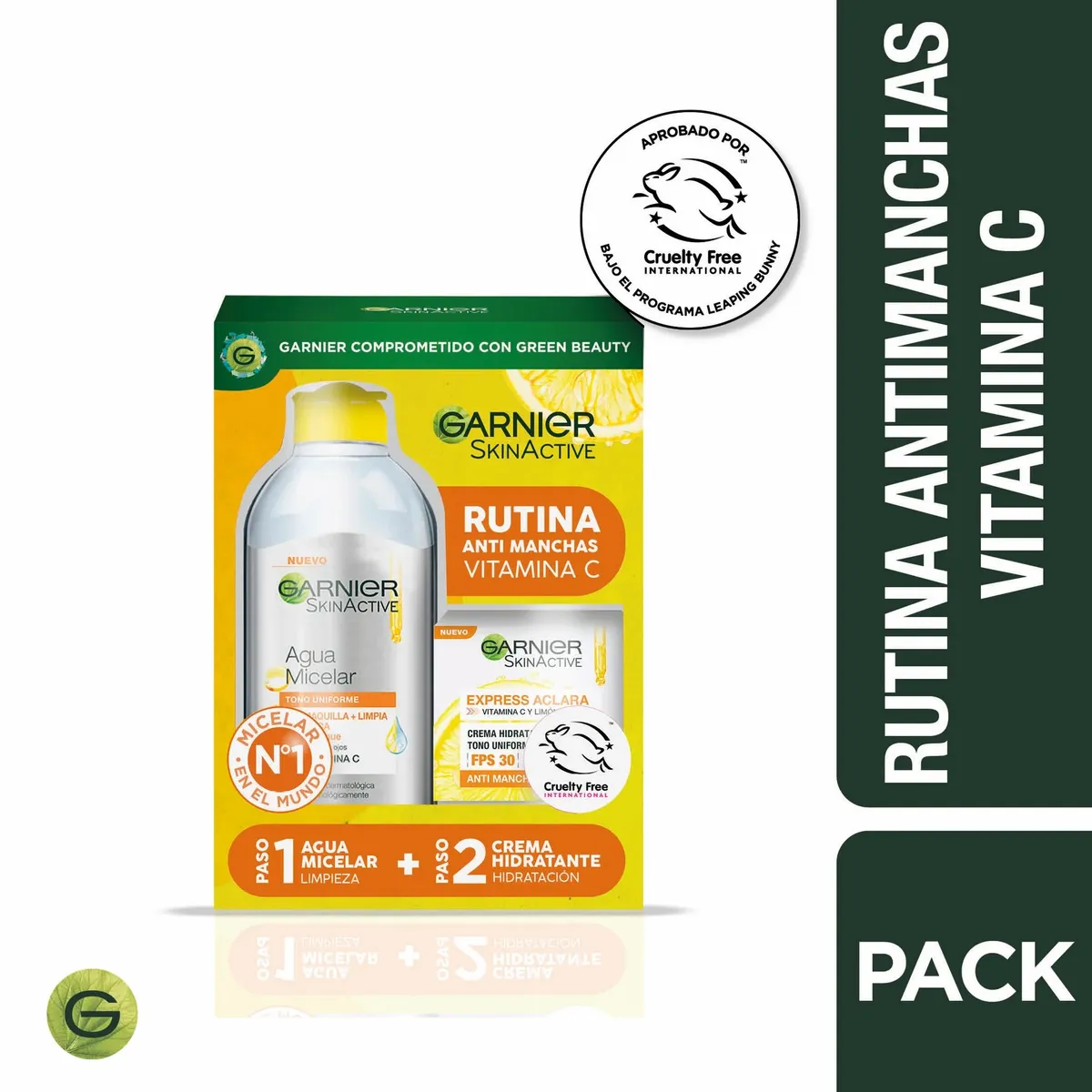 GARNIER - Pack Micelar + Crema Express Aclara - GARNIER