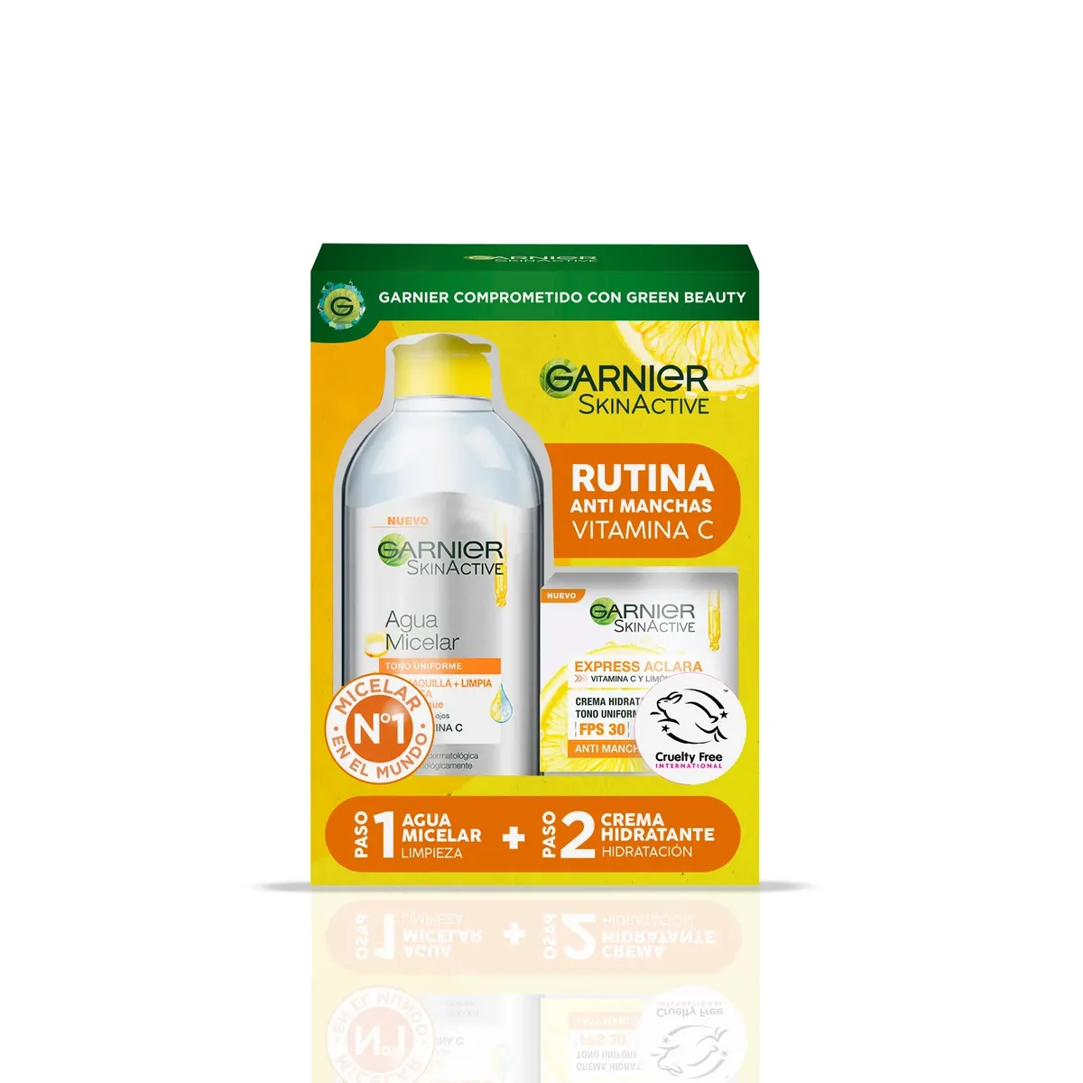 GARNIER - Pack Micelar + Crema Express Aclara - GARNIER
