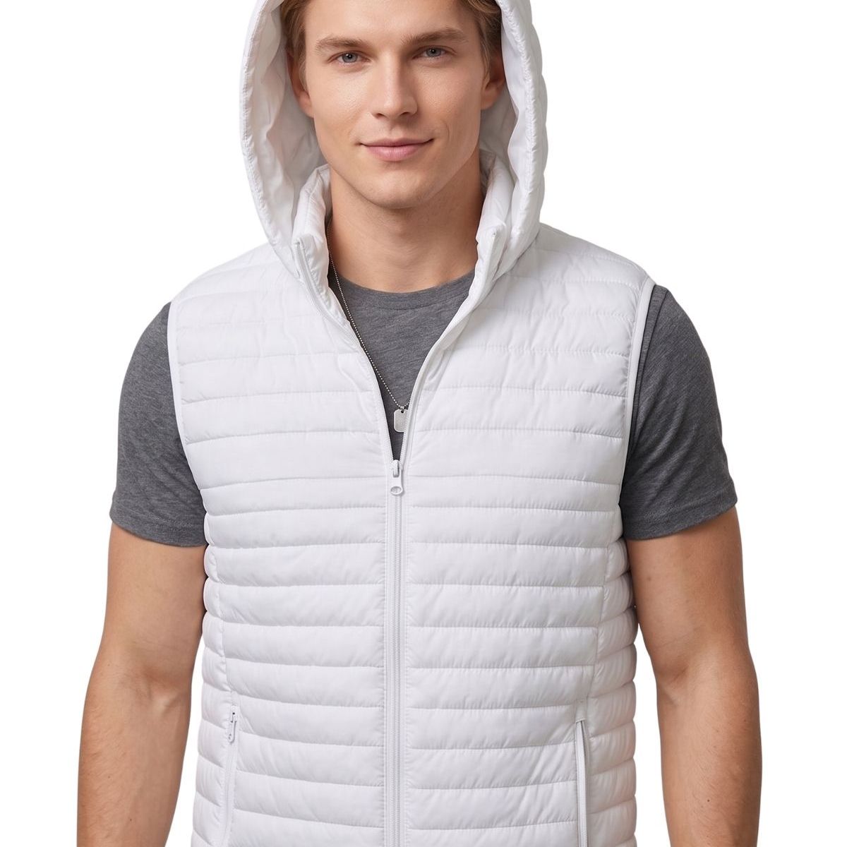 LOOK SHOP - Parka Sin Mangas Hombre Chaqueta Premium Excelente Calidad H72