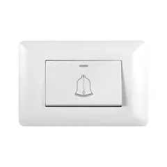GENERICO - Pulsador Simple Timbre Interruptor 10a 250v Campana Hogar