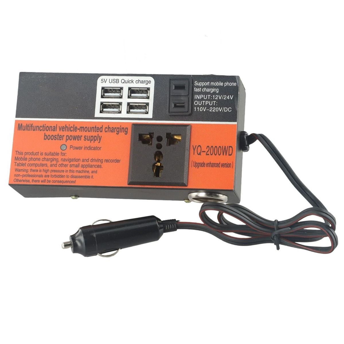 GENERICO - Inversor Voltaje 12-220v 1500w Convertidor Multiproposito
