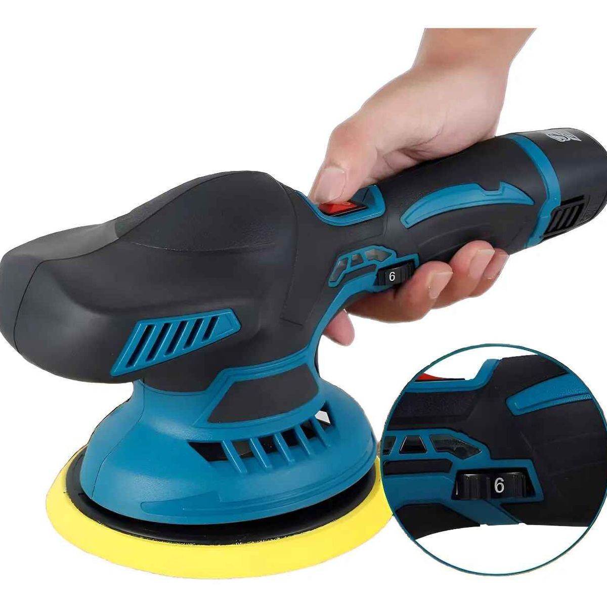 GENERICO - Pulidora orbital Recargable Con Accesorios  Modelo 02