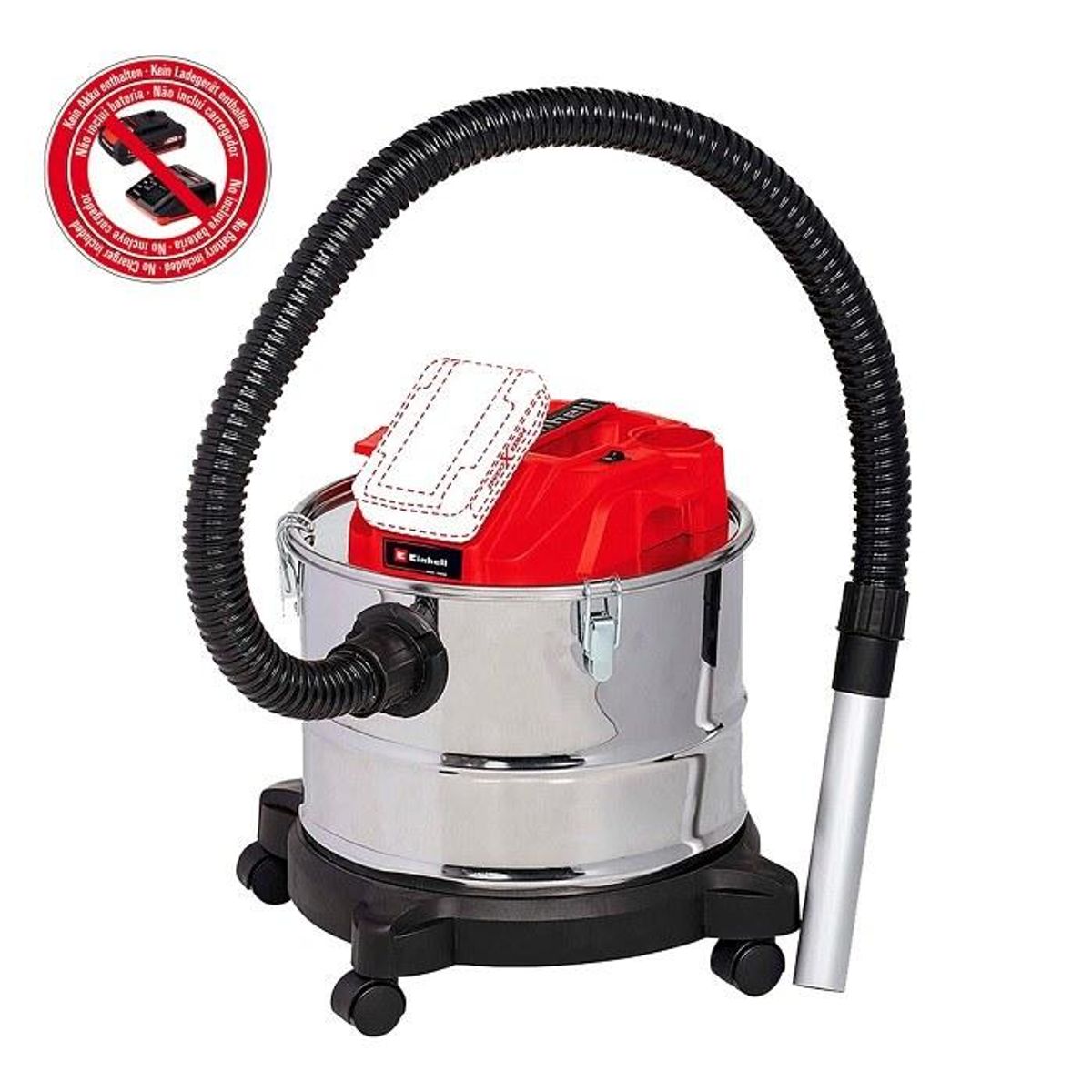 EINHELL - ASPIRADORA INALAMBRICA DE CENIZA EINHELL TE-AV 1815 LI C- SOLO