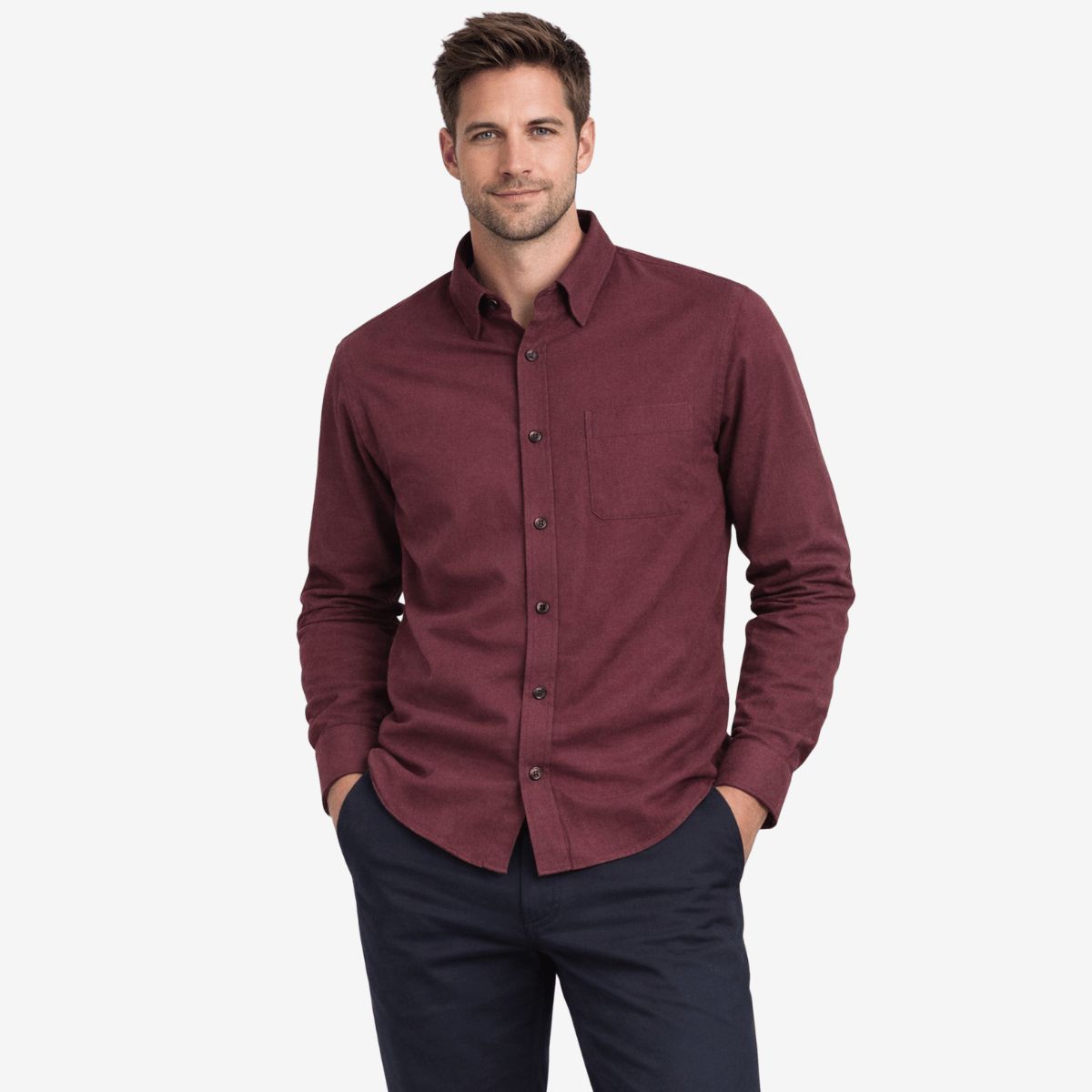 MOSS - Camisa Franela 100% algodón Moss