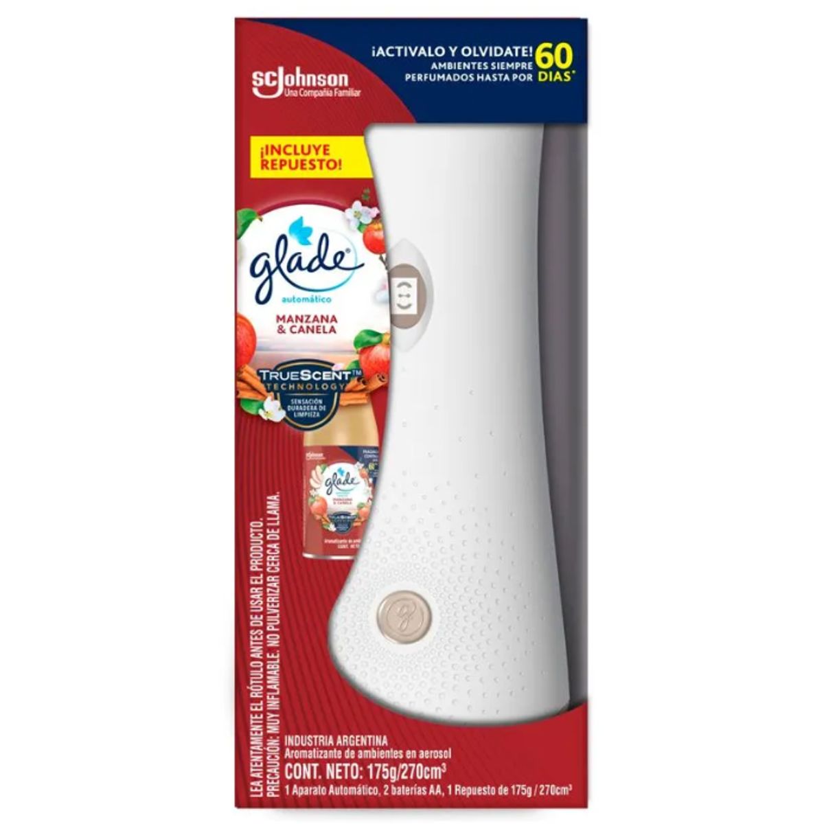 GLADE - Desodorante Ambiental Automático Glade Manzana Canela