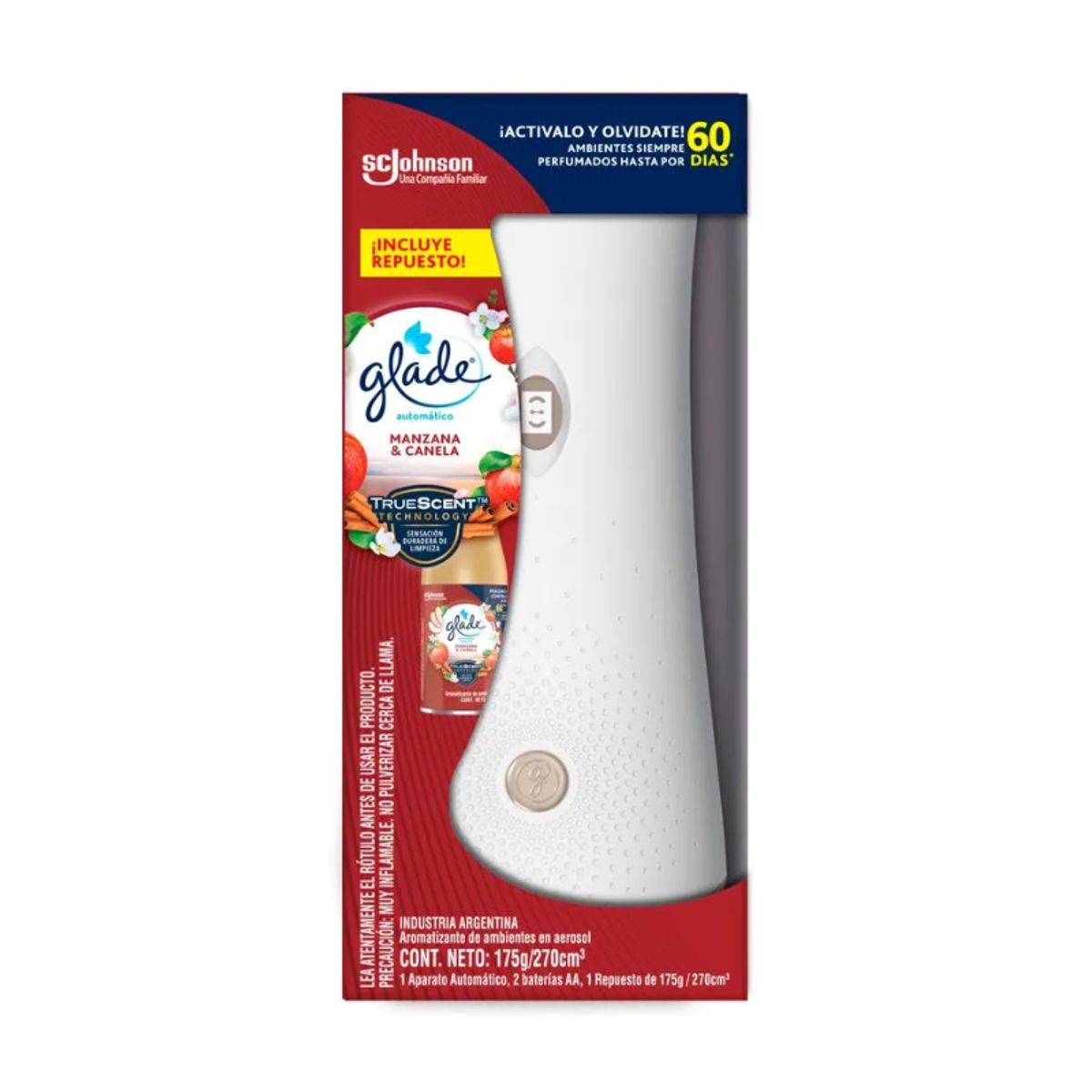 GLADE - Desodorante Ambiental Automático Glade Manzana Canela
