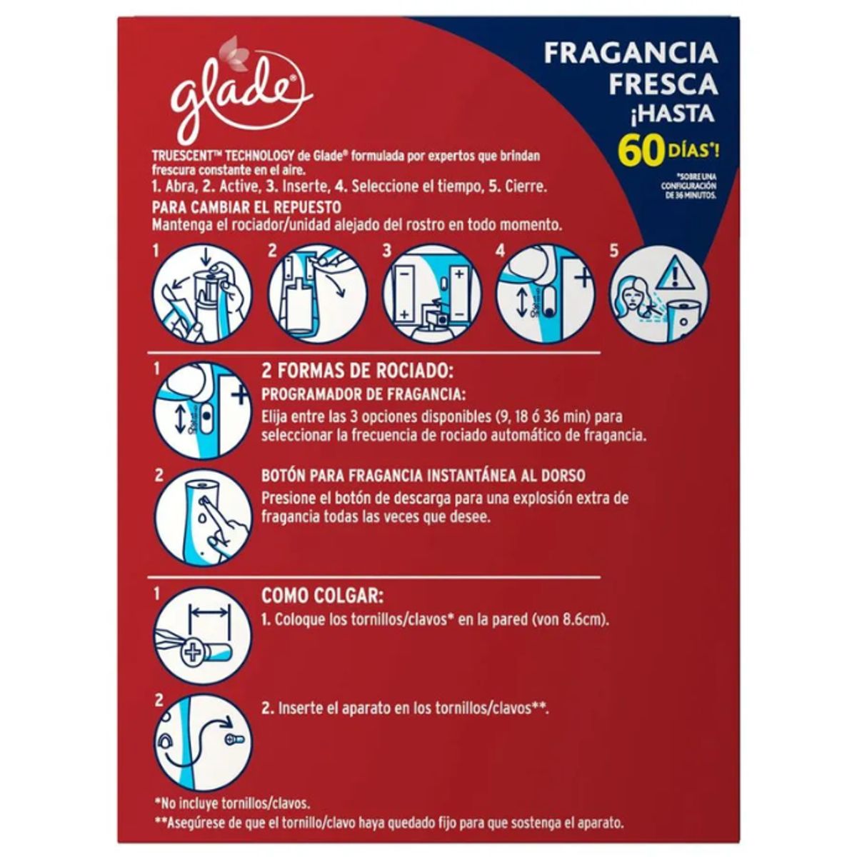 GLADE - Desodorante Ambiental Automático Glade Manzana Canela