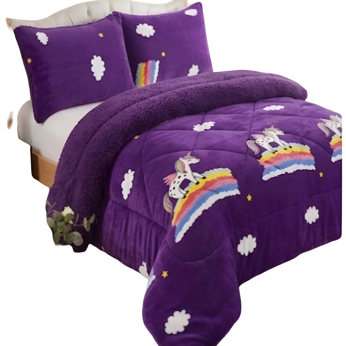 GENERICO - PLUMON CHIPORRO INVIERNO 2 PLAZAS 230CM X 250CM CON DISEÑO 15