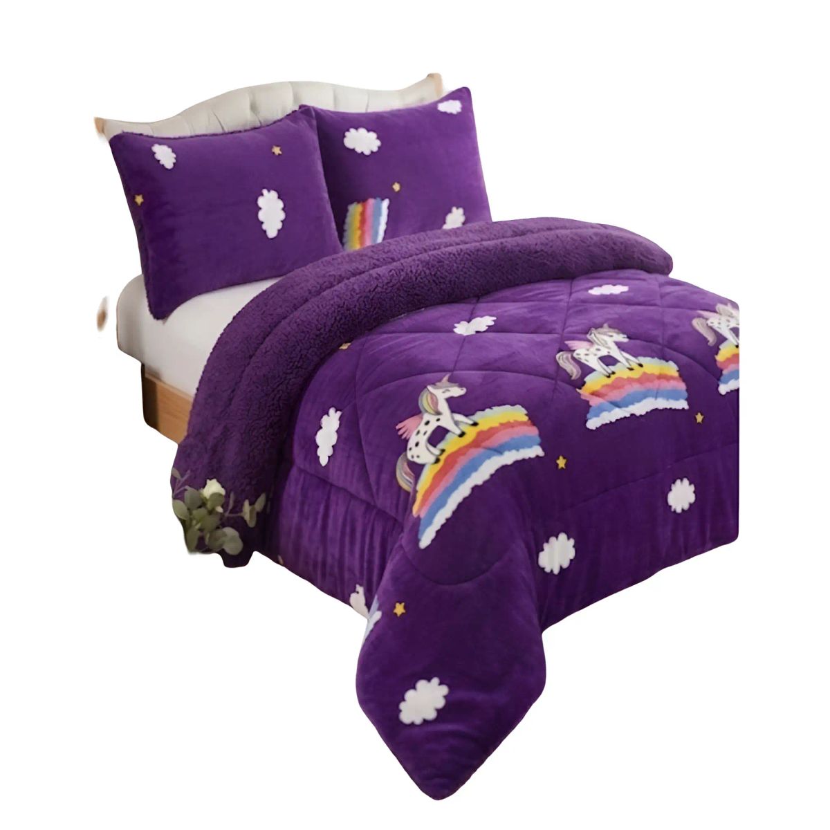 GENERICO - PLUMON CHIPORRO INVIERNO 2 PLAZAS 230CM X 250CM CON DISEÑO 15