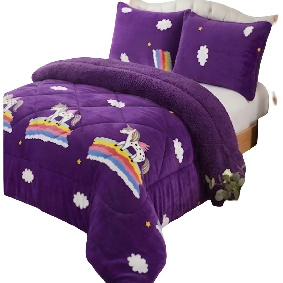 GENERICO - PLUMON CHIPORRO INVIERNO 2 PLAZAS 230CM X 250CM CON DISEÑO 15