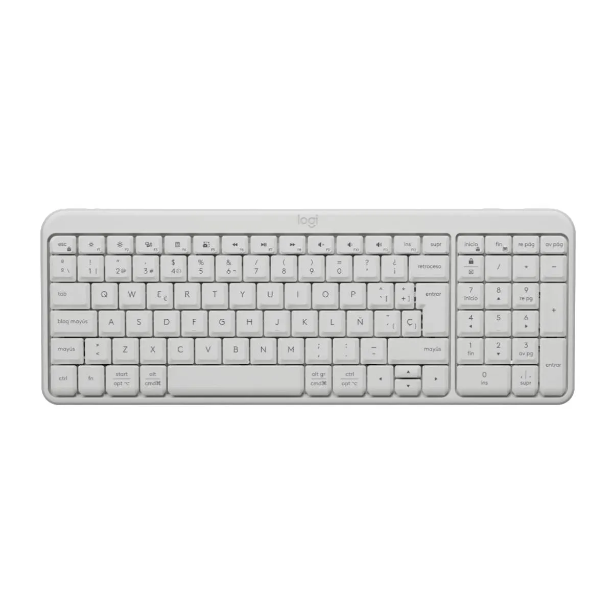 LOGITECH - Teclado Inalámbrico Logitech K250 White