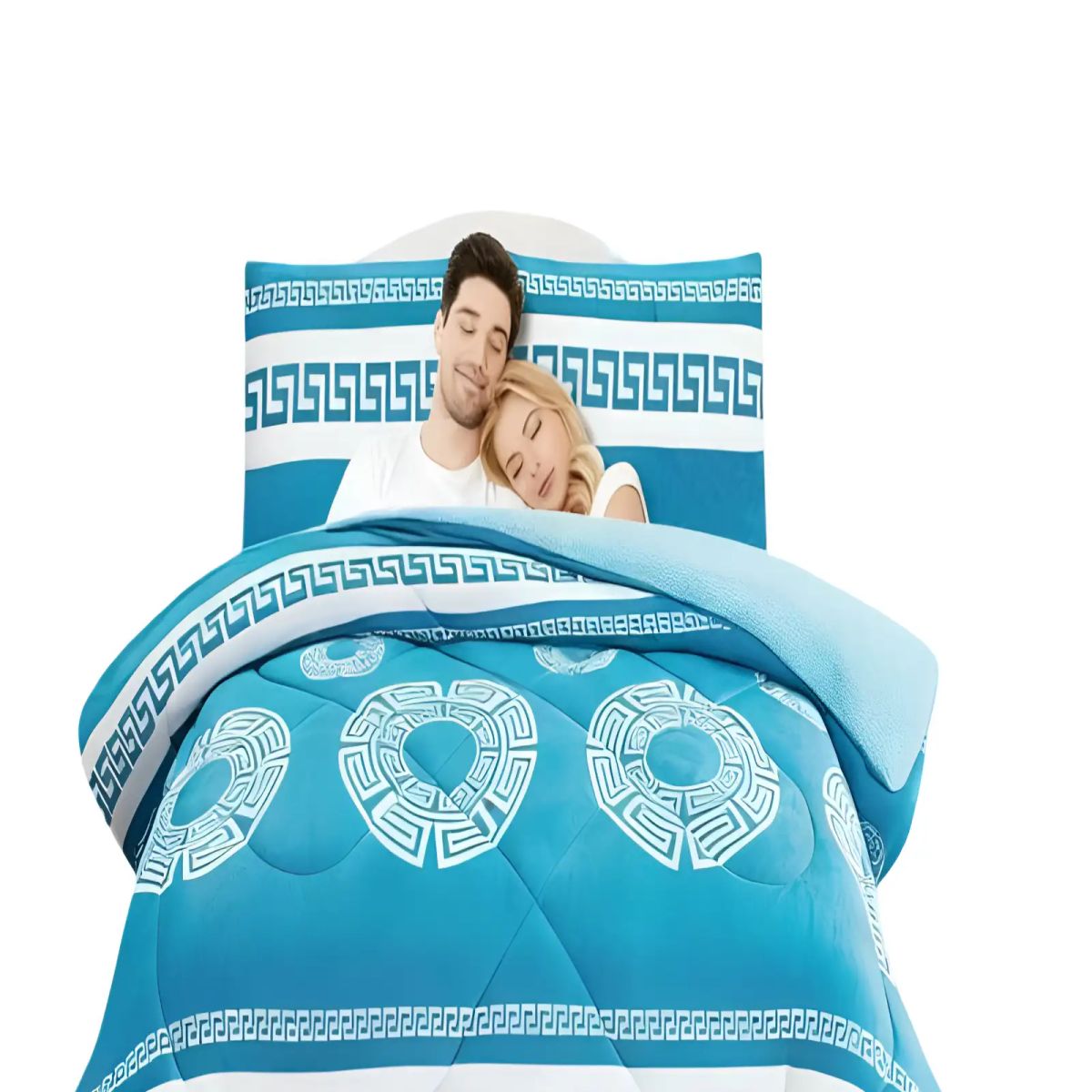 GENERICO - PLUMON CHIPORRO PREMIUM 2 PLAZAS 230CM X 250CM CON DISEÑO 7