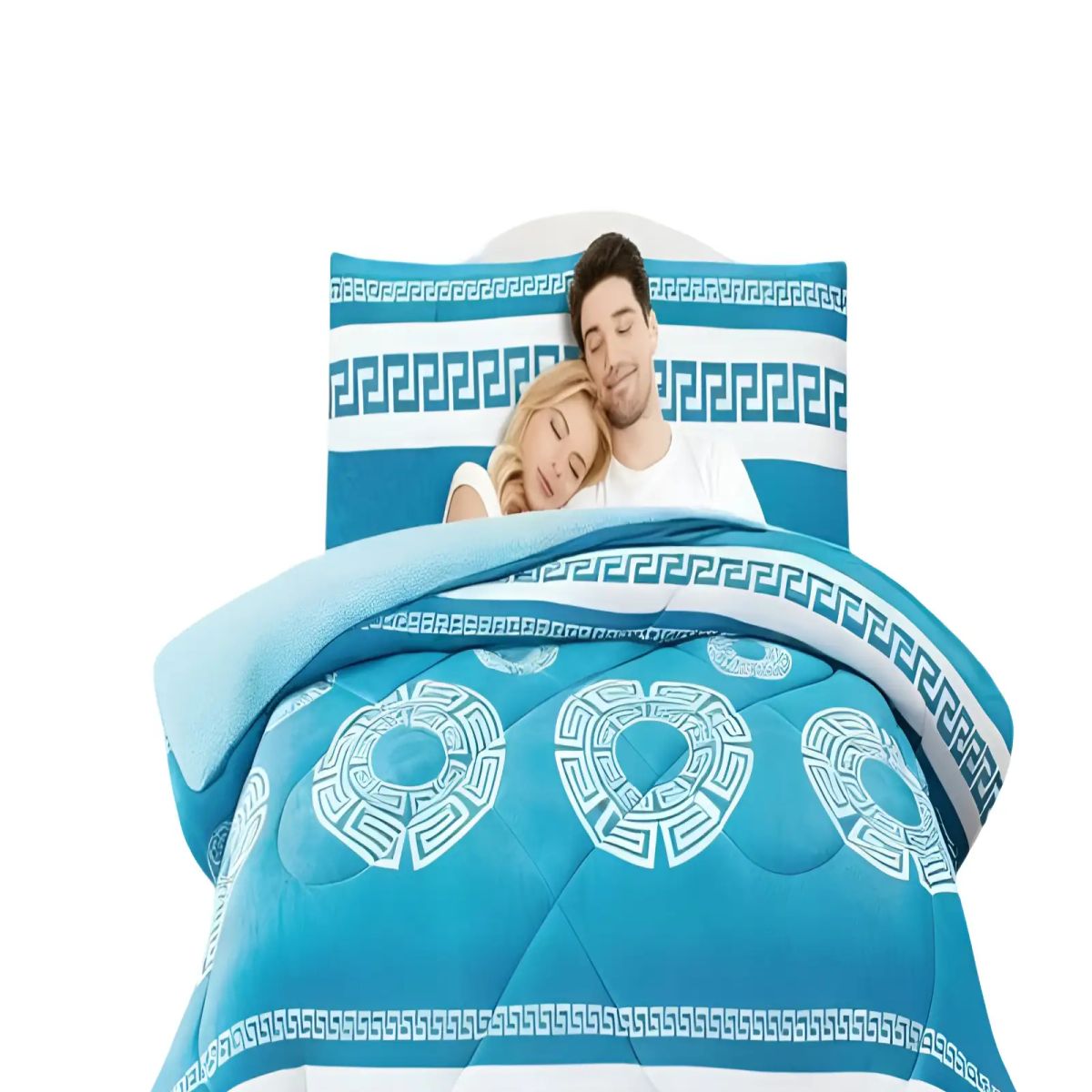 GENERICO - PLUMON CHIPORRO PREMIUM 2 PLAZAS 230CM X 250CM CON DISEÑO 7