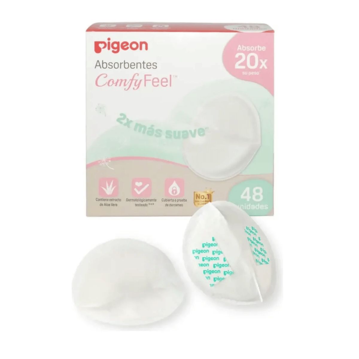 PIGEON - Protectores De Lactancia Pigeon Comfy Feel Aloe Vera + Suave