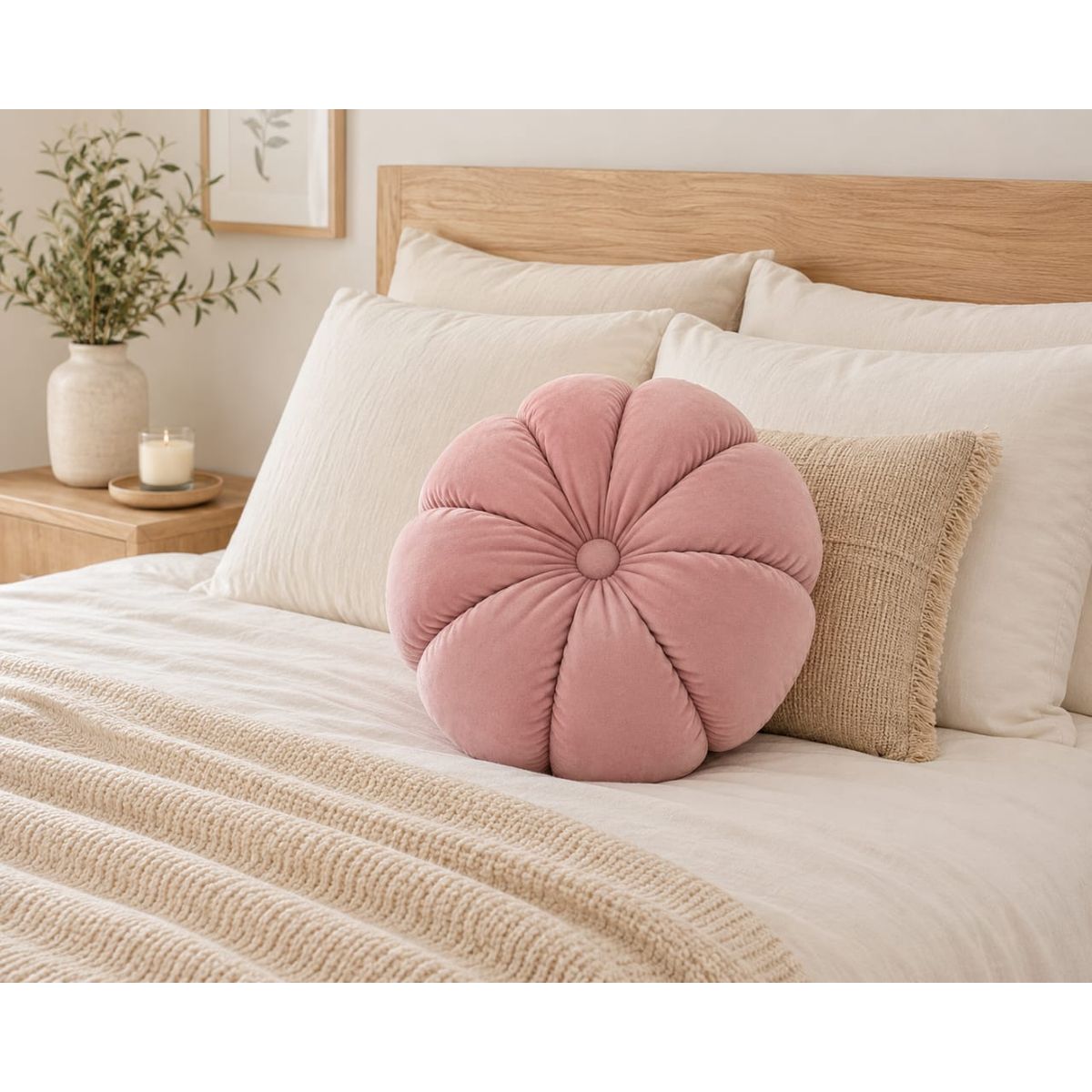 DECORACION CREATIVA - 1 Funda Calabaza Rosada