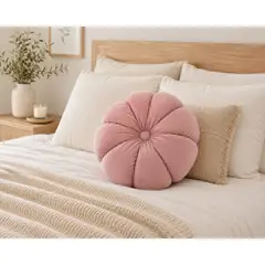DECORACION CREATIVA - 1 Funda Calabaza Rosada